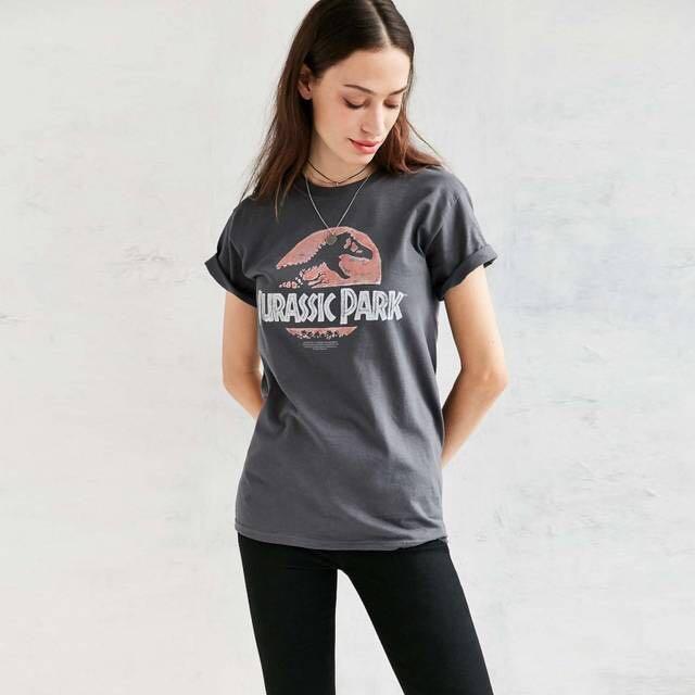 jurassic park grey t shirt