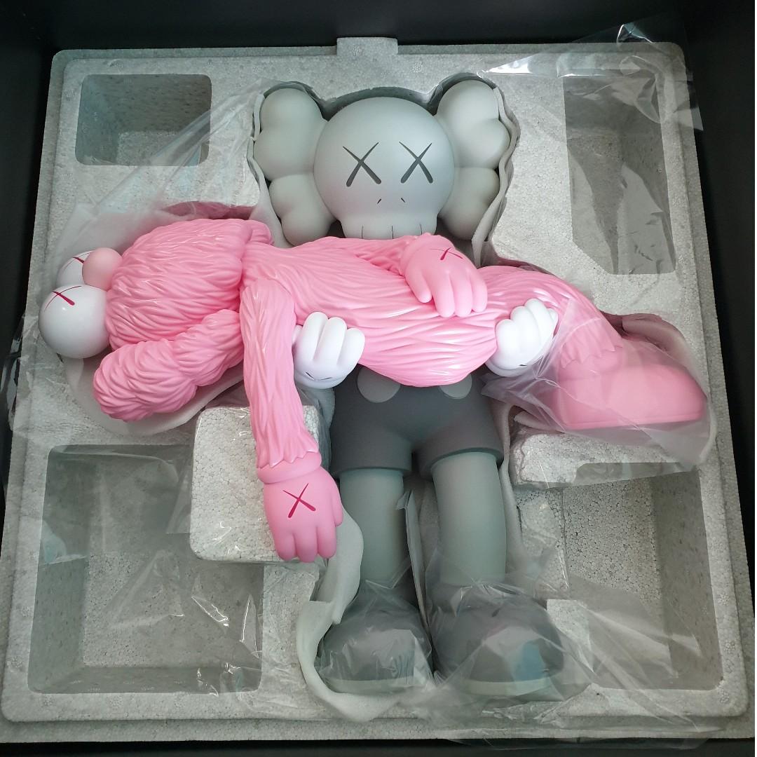 KAWS Gone Figure Pink Grey (KAWSONE), Toys & Games, Bricks & Figurines