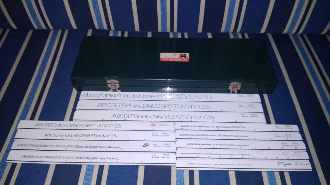 Architectural Lettering Set, Hobbies & Toys, Stationary & Craft, Craft ...