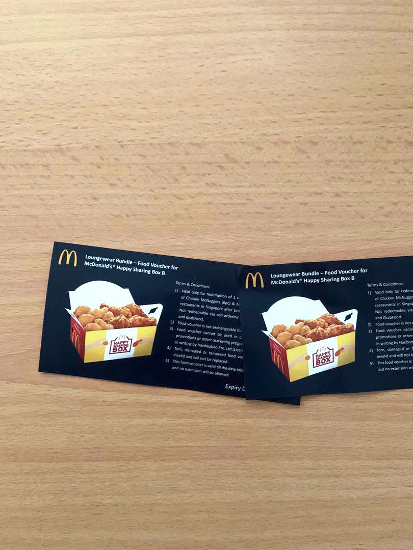 McDonald's McDonald Happy Sharing Box B Food Voucher, Everything Else