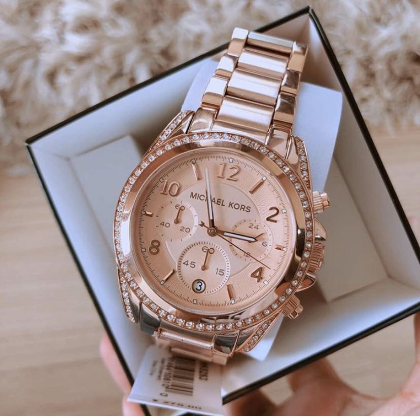 michael kors blair chronograph ladies watch