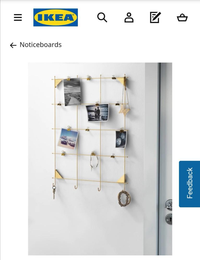 New In Box Ikea Gold Wire Frame Furniture Home Decor Others On Carousell