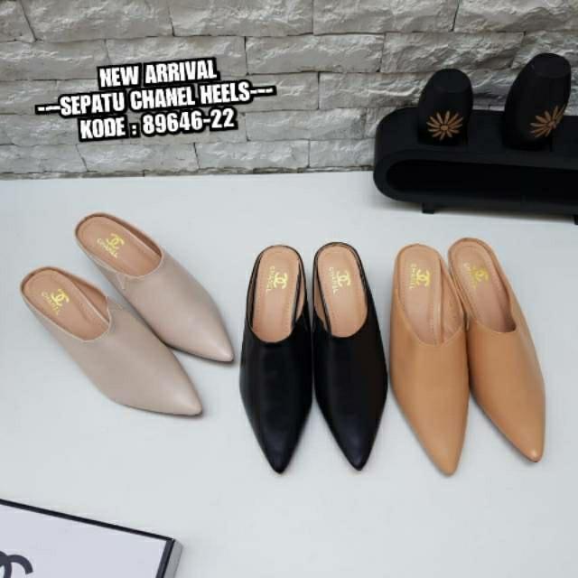 Sandal selop on sale heels