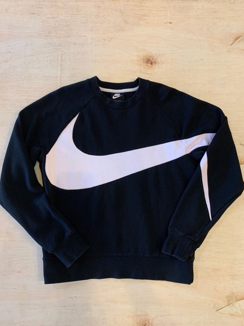 Nike big swoosh sweatshirt Men s Fashion Tops Sets Hoodies on
