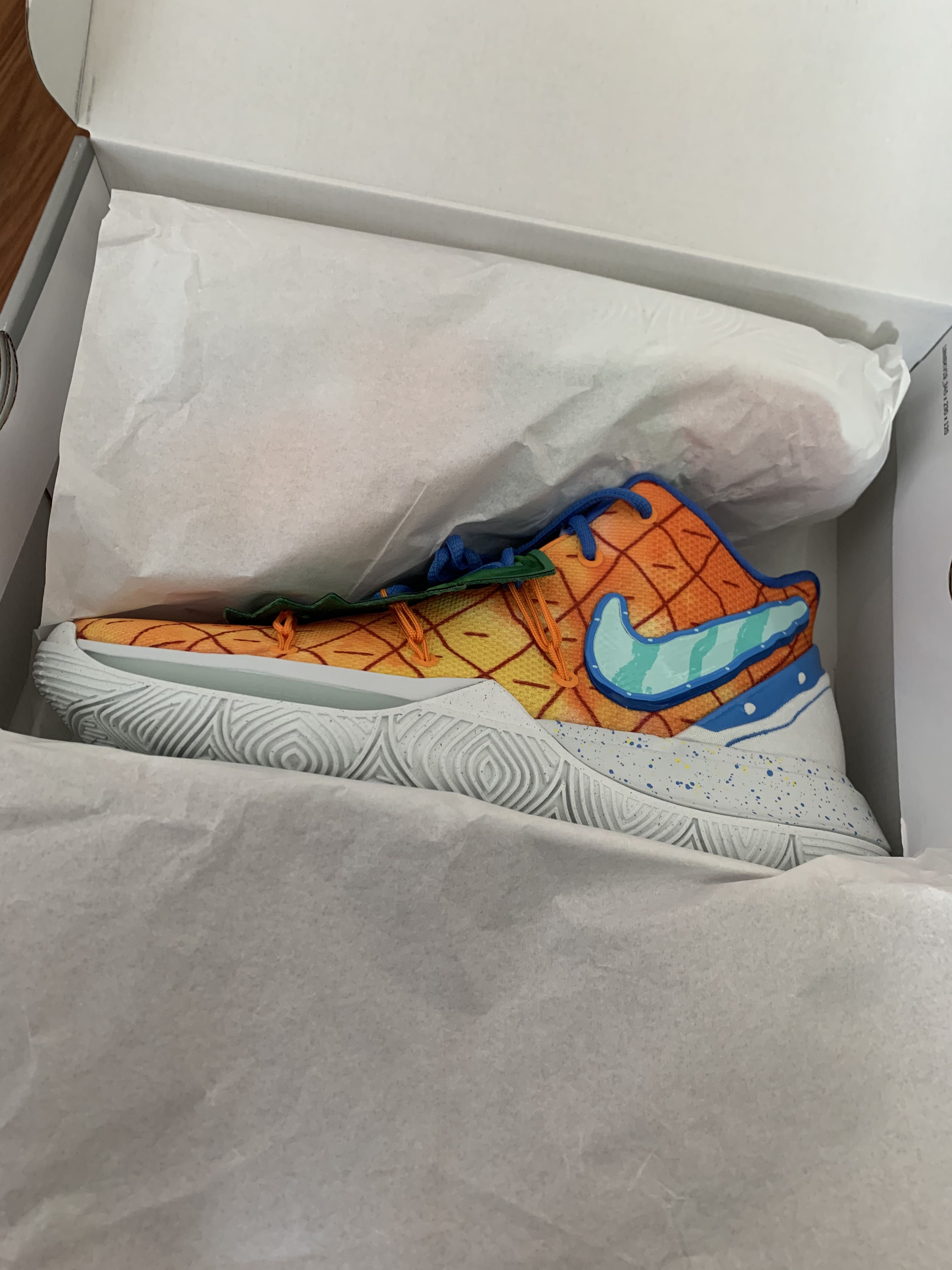 WTS Nike Kyrie 5 Spongebob Squarepants Pineapple House Men s Fashion Footwear Sneakers on Carousell