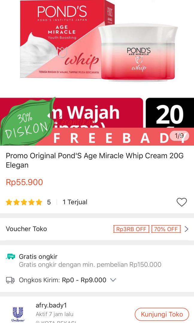 ponds age miracle whip cream