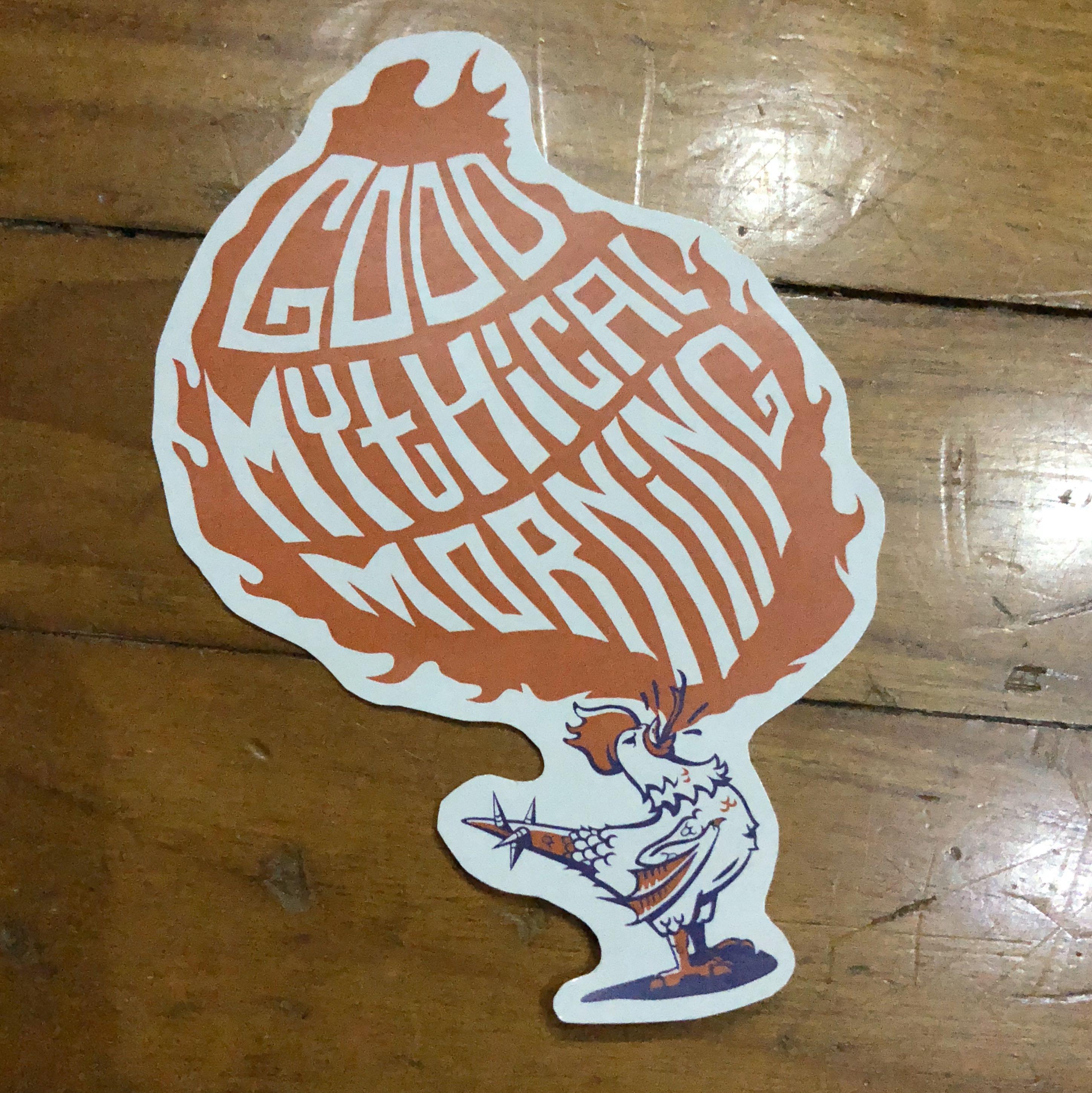 Pop Culture Luggage Laptop Misc Sticker Youtube Sensation Channel Good Mythical Morning Gmm Rhett And Link Mythical Beast Logo Design Craft Others On Carousell