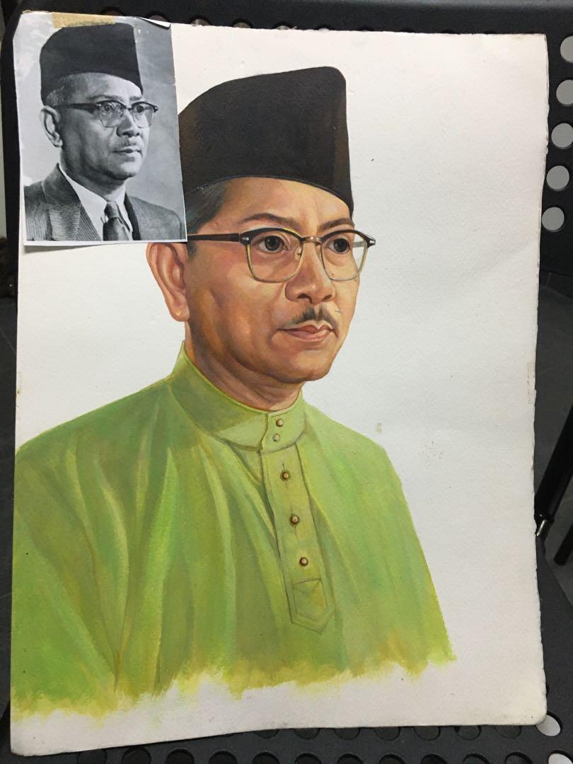 Portraits Of Perdana Menteri Malaysia Watercolor Design Craft Artwork On Carousell