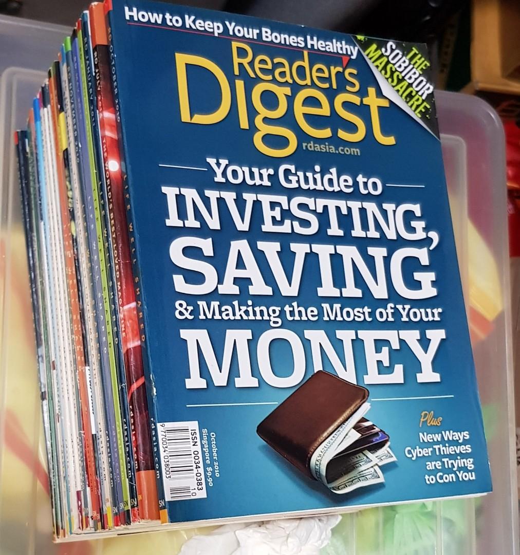 Reader's Digest (Category: Assessment Books) located in Singapore. Submitted by sunshineharmony (Listing ID 258609600, Image 1). Description: All still in very good condition. Very useful for collection. Selling at $1 each. Buy all have better discounts. View my listing for other items which you might like 😊..