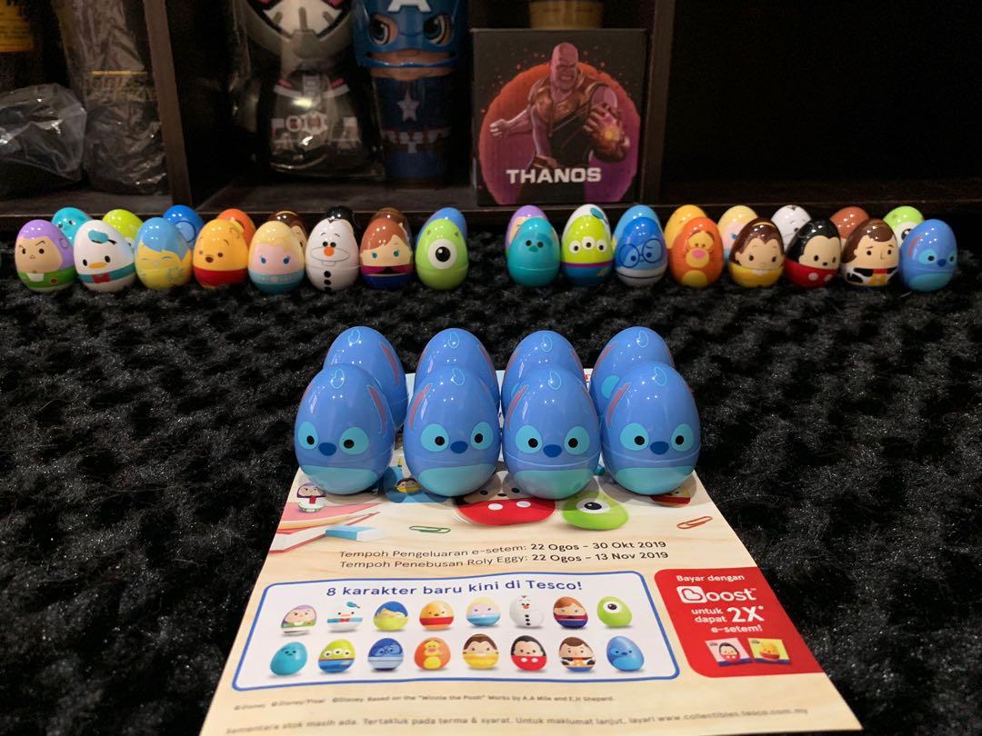 Tesco Tsum Tsum Collectibles Roly Eggy Fullset