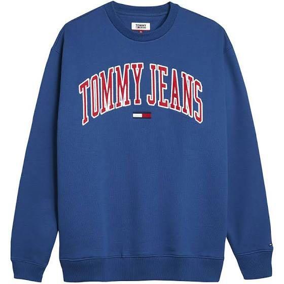 tommy jeans blue sweatshirt