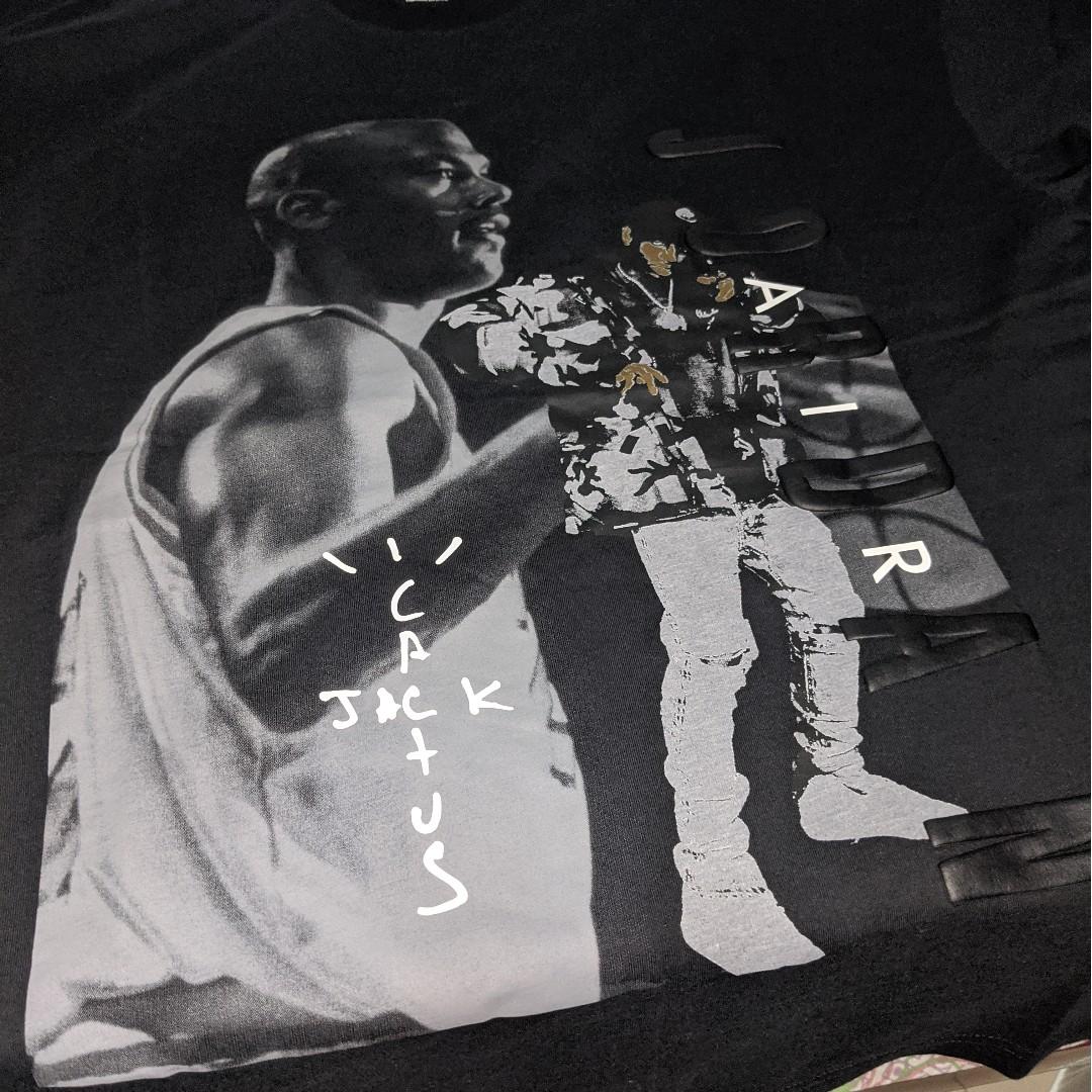 travis scott jordan tee black