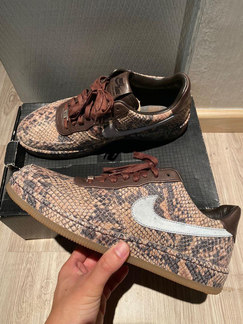 Us10.5 Nike Air Force 1 downtown python Men s Fashion Footwear Sneakers on Carousell