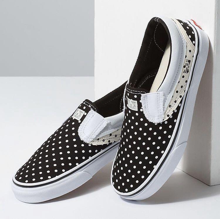 Vans classic slip on polka dot on sale