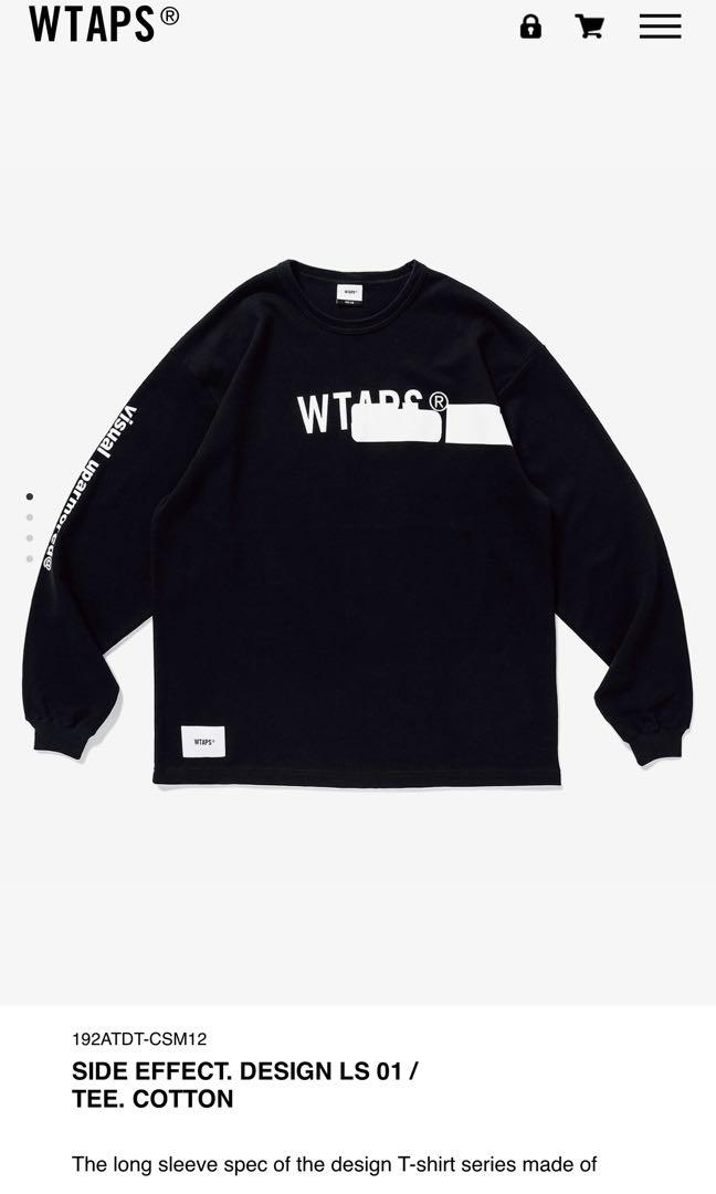 WTAPS 19AW SIDE EFFECT. DESIGN LS TEE 100% NEW, 男裝, 外套及戶外