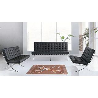 Barcelona Sofa/Modern Lounge Chair 1+2+3 Half Genuine leather