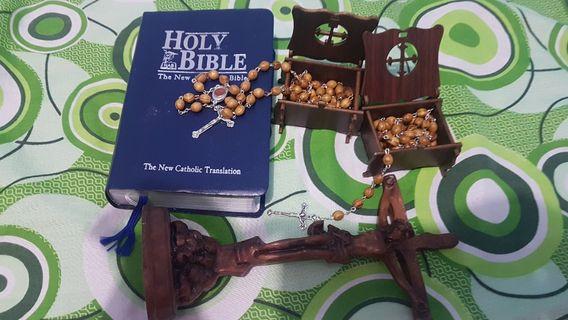 Bible, Crucifix, Rosary