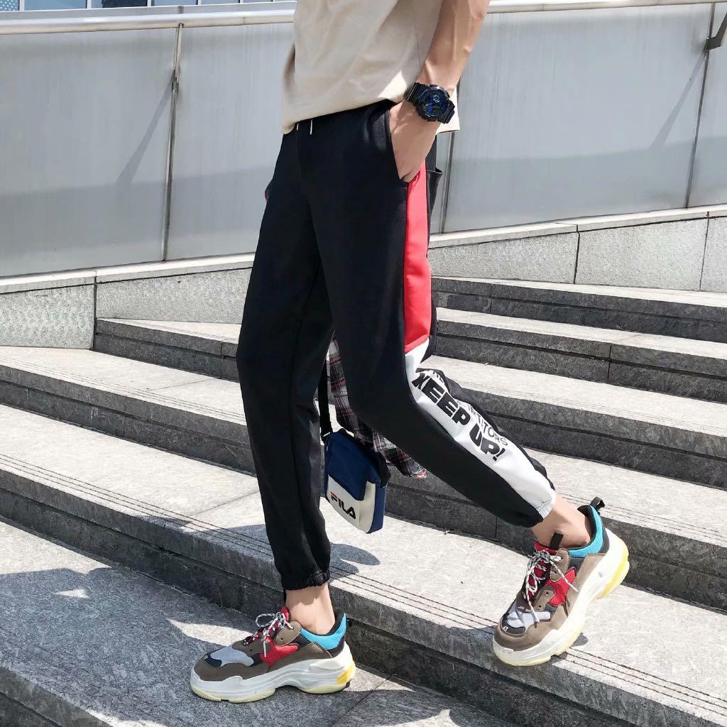 Red and hotsell blue sweatpants