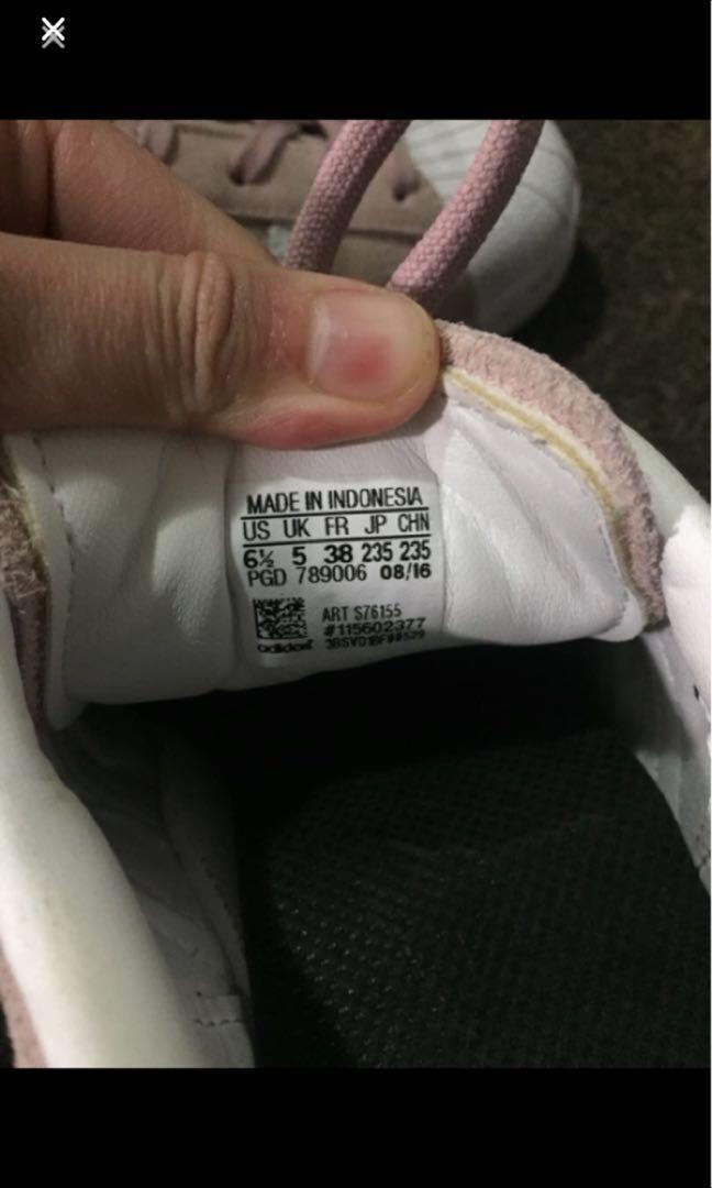 Adidas superstars blush pink suede Women s Fashion Shoes on