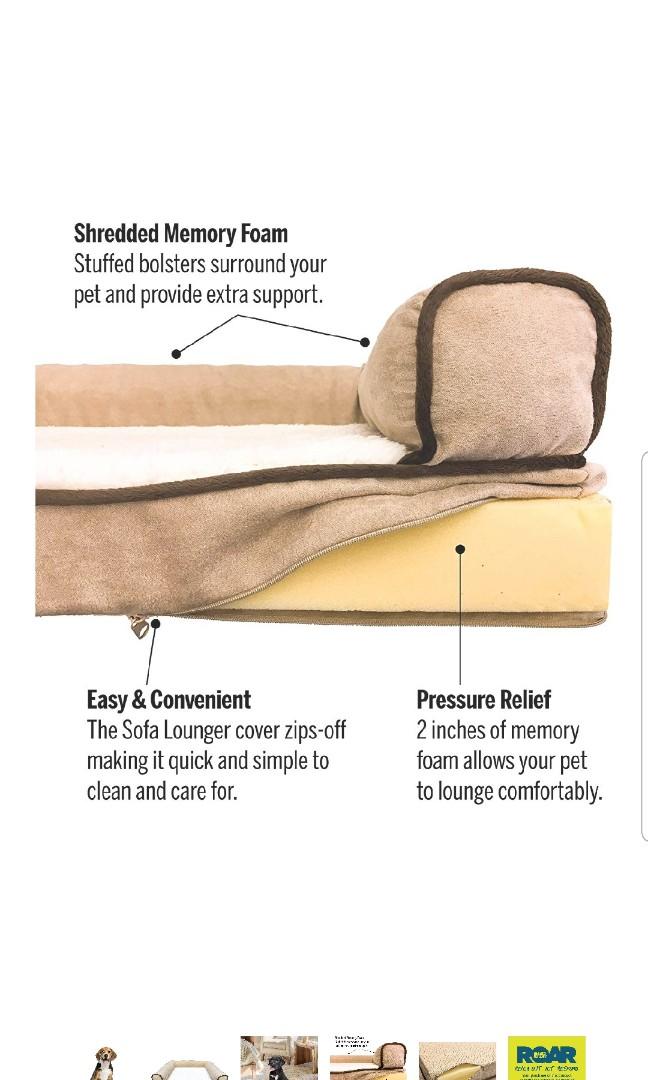 animal planet memory foam lounger