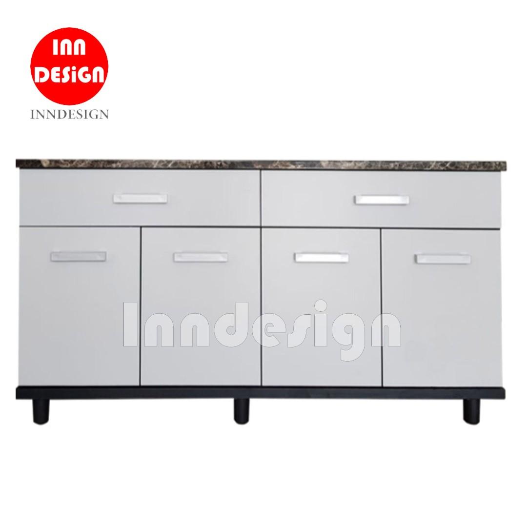 Aurora 4 Doors With 2 Drawers Kitchen Cabinet Furniture Shelves Drawers On Carousell