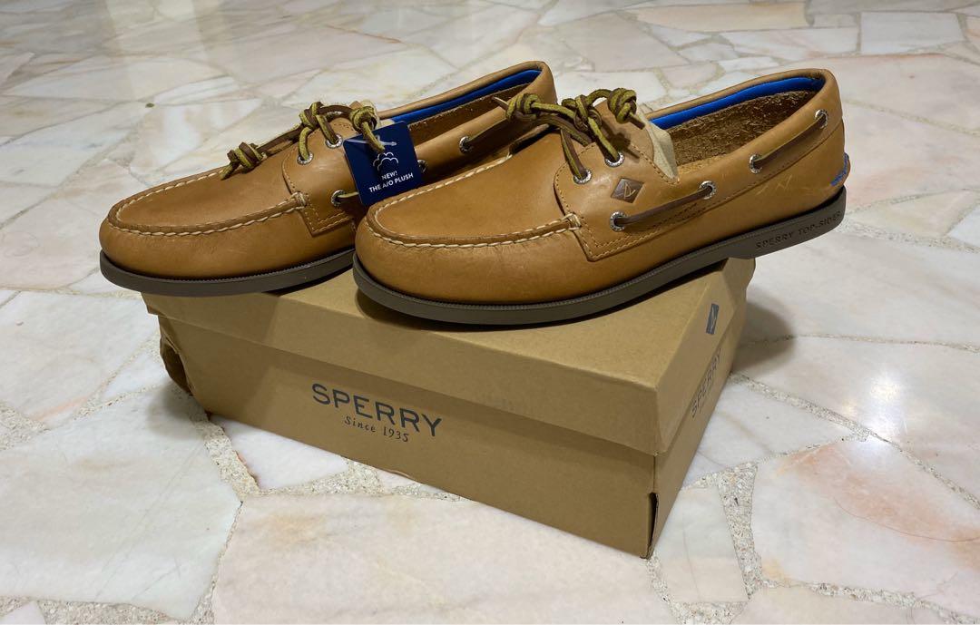 Authentic Sperry A O 2 Eyes Plush Sahara Boat Shoes Men s Fashion Footwear Dress Shoes on Carousell