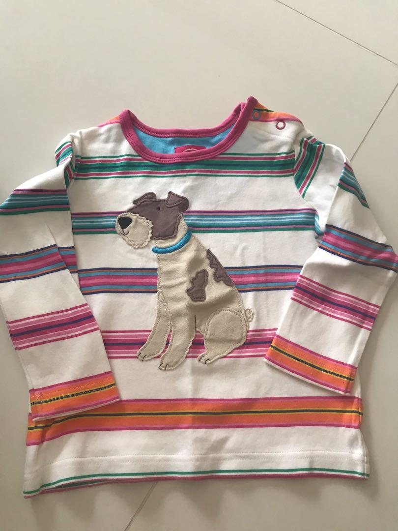 Authentic Uk Brand Joules Baby Girl Long Sleeves T Shirt Size 18