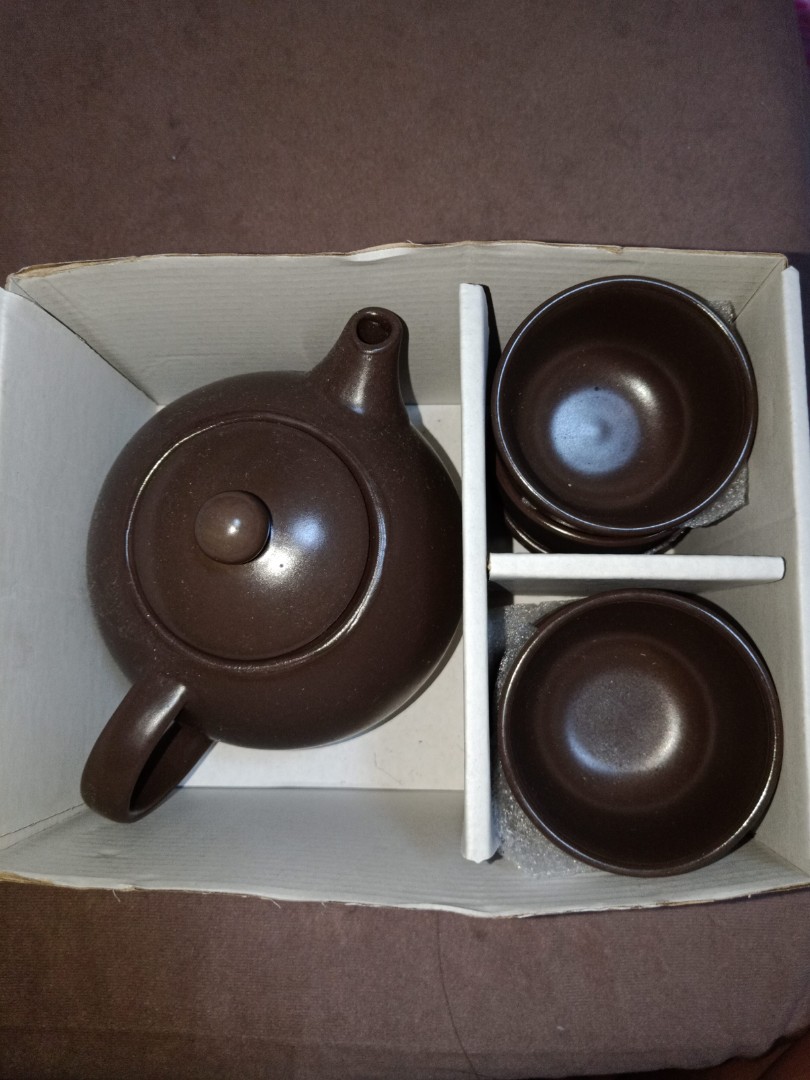 Brown Teapot Set IKEA Prestation, Furniture & Home Living, Kitchenware