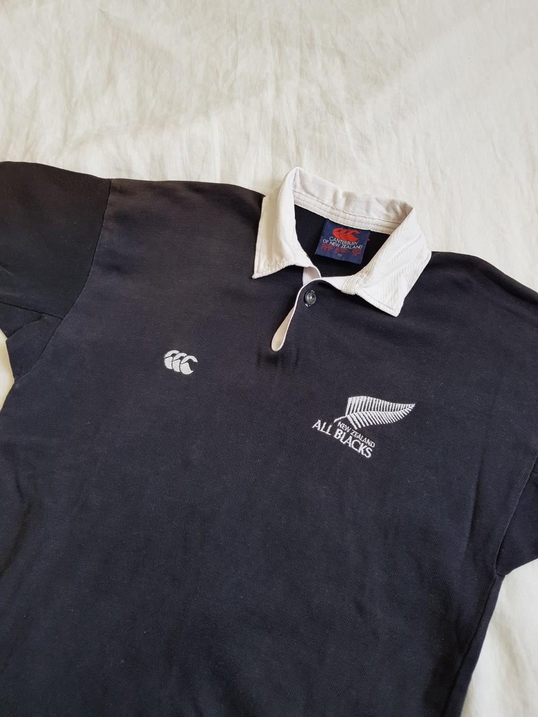 Canterbury All Blacks Rugby Polo Men S Fashion Clothes Tops On Carousell