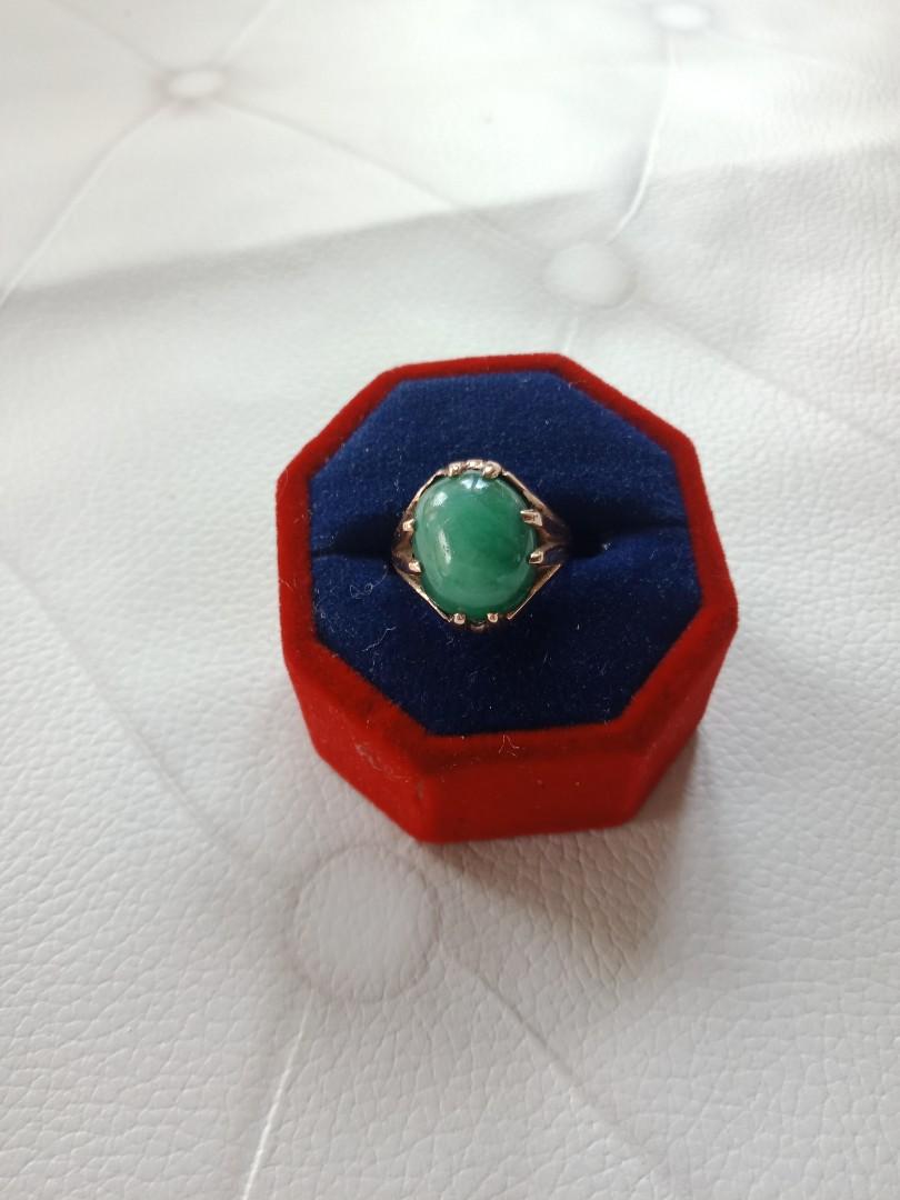 Cincin Suasa 375 Zamrud Women S Fashion Jewellery On Carousell