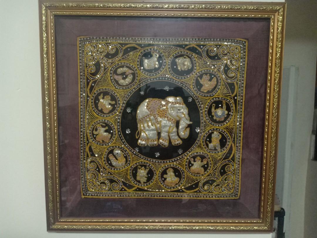 Sale!!! Elephant Large Frame #1 (Category: Wall Decor) located in Zamboanga. Submitted by abby1614 (Listing ID 258908793, Image 1). Description: This Large Elephant frame bought from Thailand. Very Elegant..