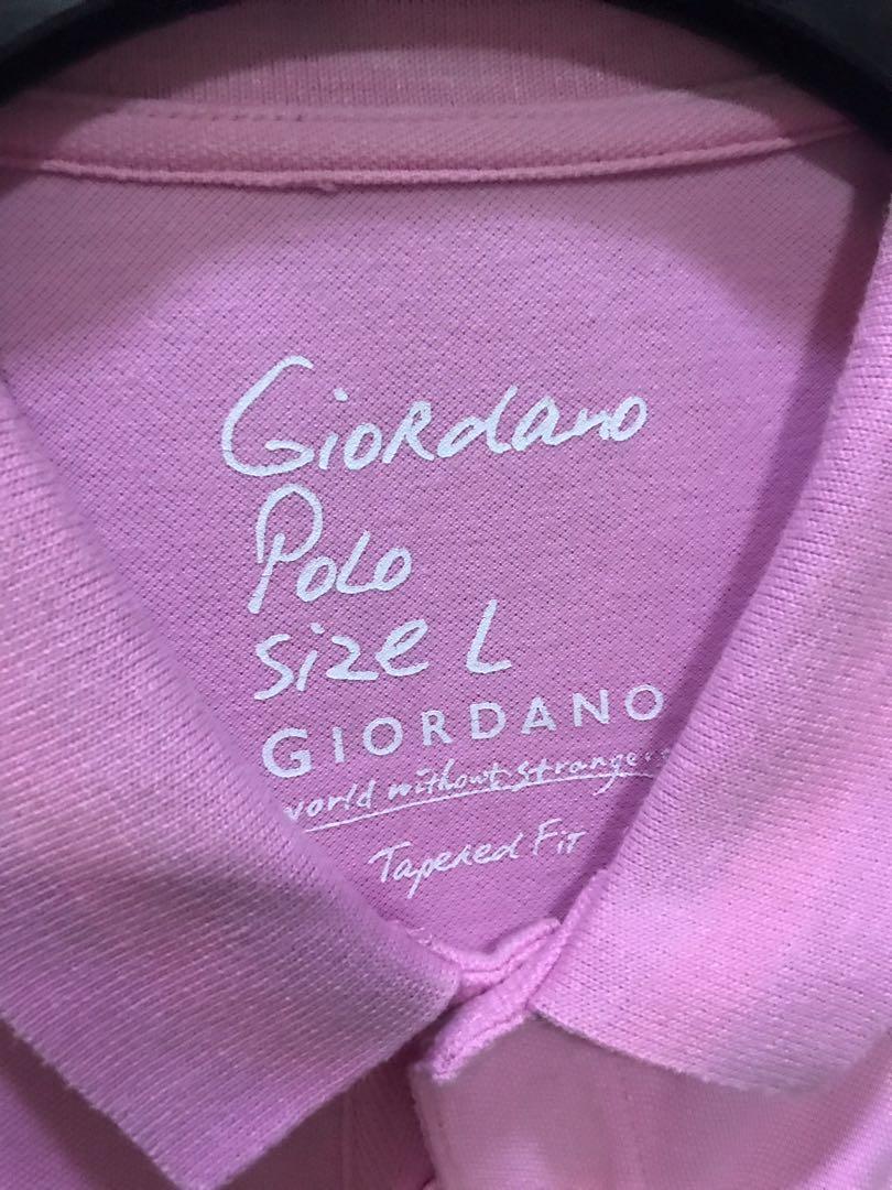 Giordano Pink Polo Shirt (Category: Tshirts & Polo Shirts ) located in Quezon City. Submitted by etc_79 (Listing ID 258796574, Image 2). Description: Still in excellent condition as if brand new👌🏼 Worn only a few times.