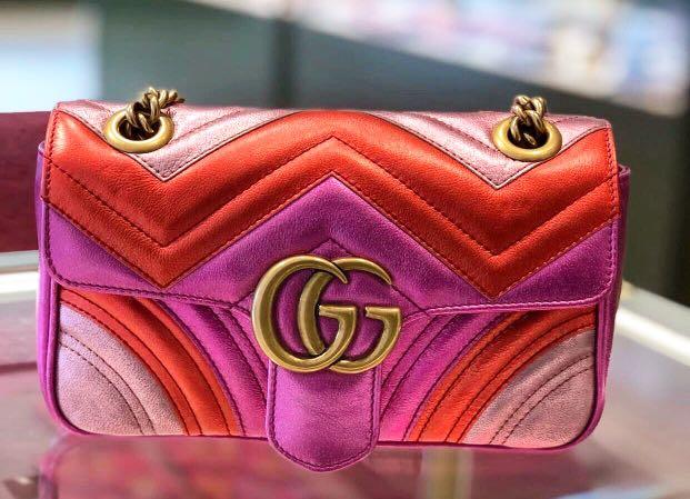 GUCCI Marmont Metallic Collection Bag Women s Fashion Bags