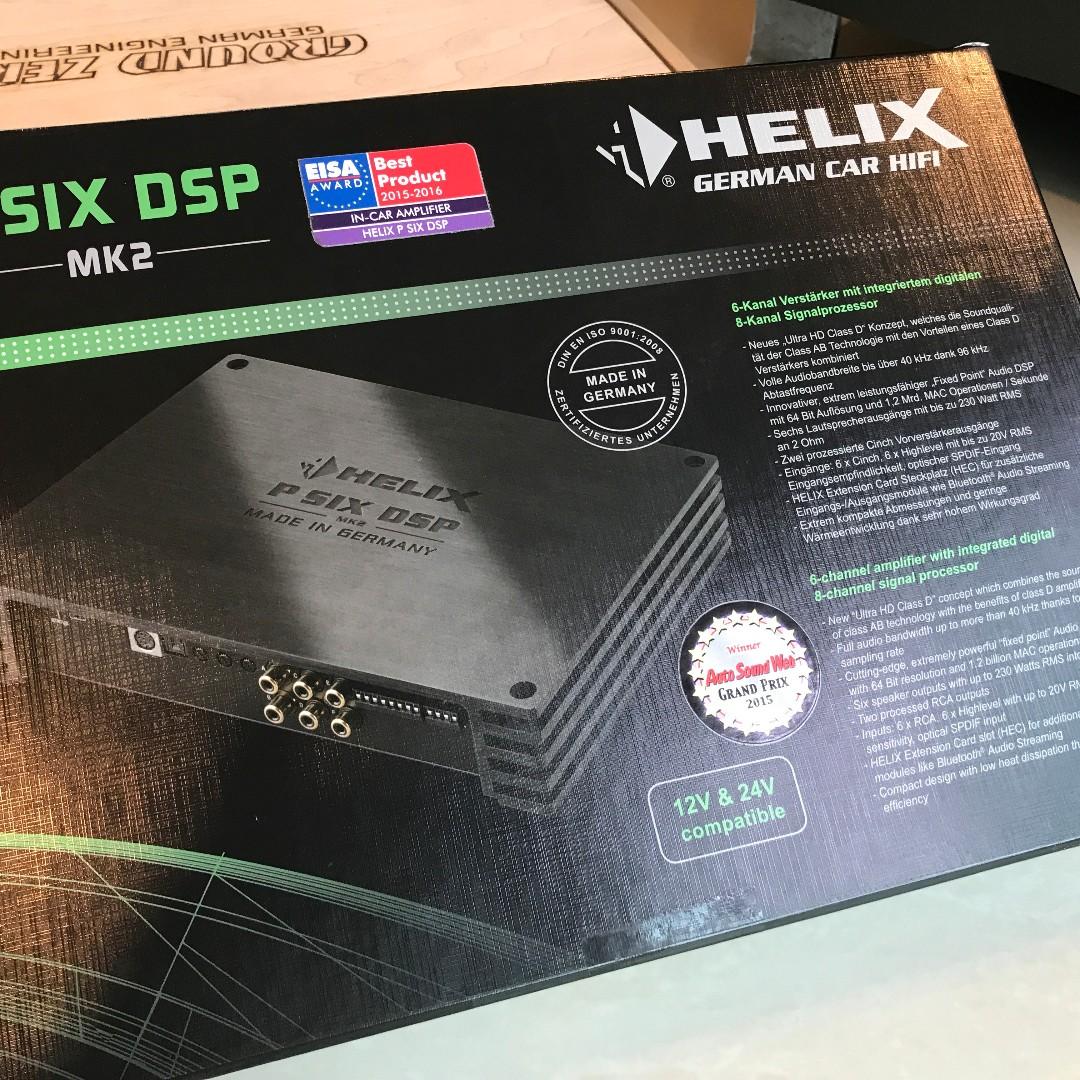 Helix P Six DSP MK2 6channel HighRes Amplifier with integrated