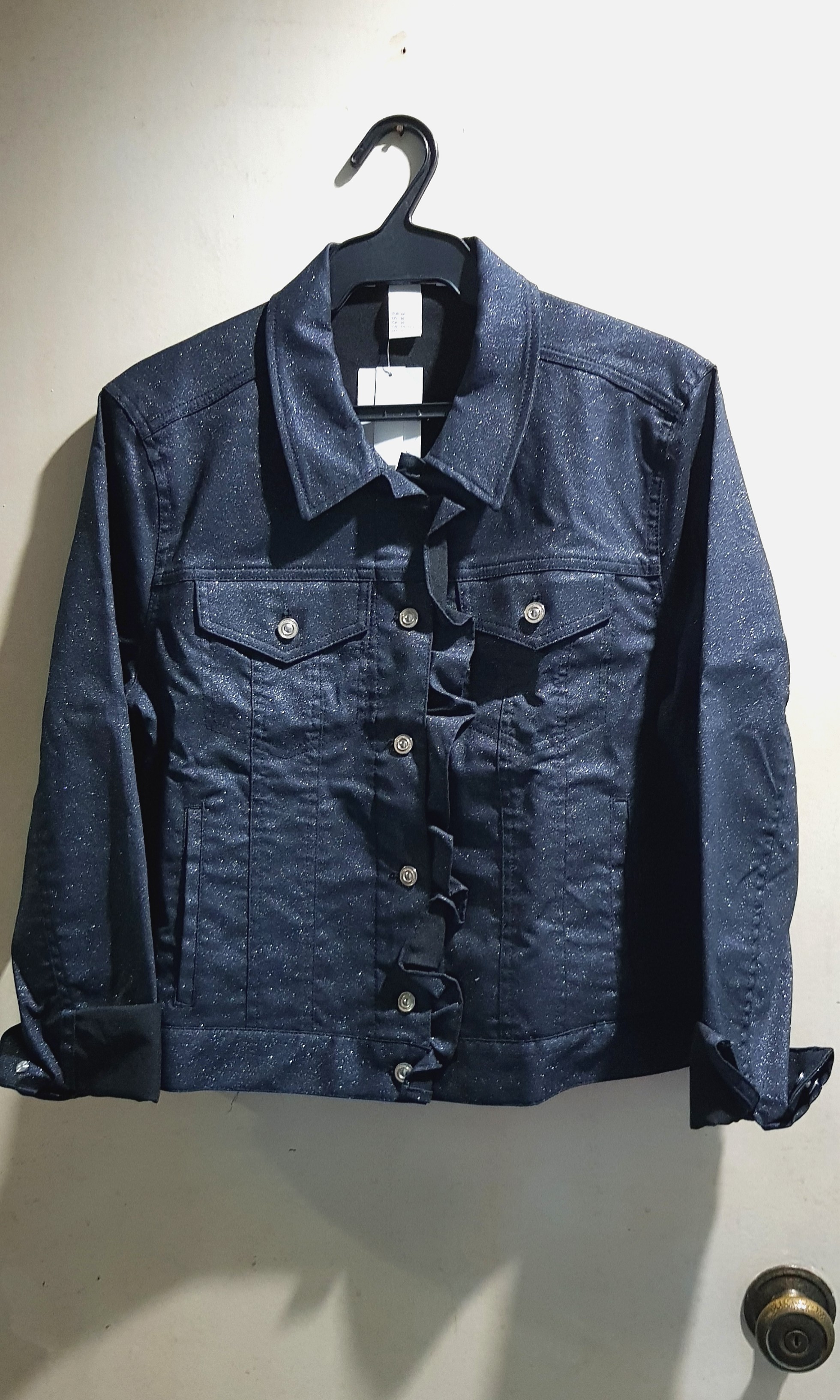 glitter denim jacket