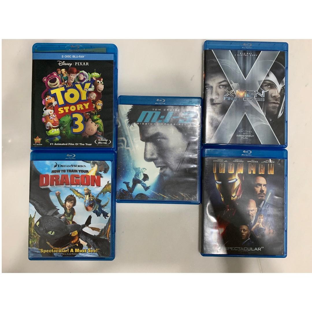 How To Train Your Dragon Toy Story 3 Xmen First Class Mission Impossible 3 Ironman Blueray Tv Home Appliances Tv Entertainment Tv Parts Accessories On Carousell