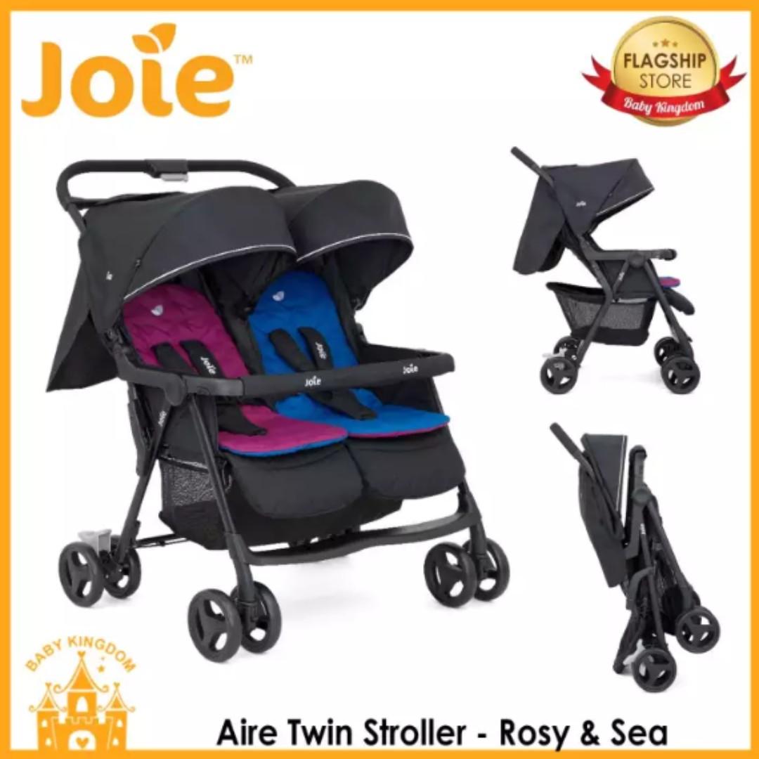 joie aire twin stroller dark pewter