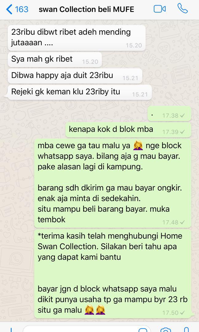 Kabur Lalu Whatsapp Block Kesehatan Kecantikan Rias Wajah Di Carousell