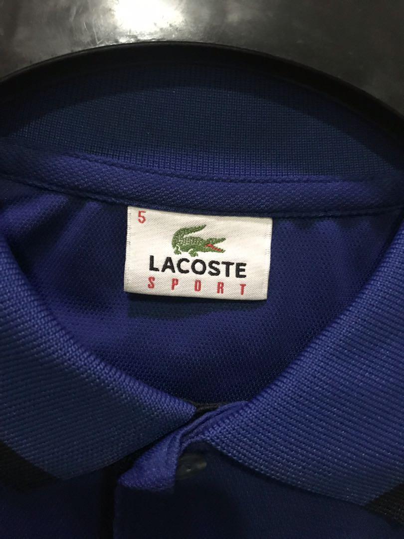 Lacoste Blue Sport Shirt (Category: Tshirts & Polo Shirts ) located in Quezon City. Submitted by etc_79 (Listing ID 258796938, Image 3). Description: 💯Authentic Size 5 Still in excellent condition as if brand new👌🏼 Worn only a few times.
