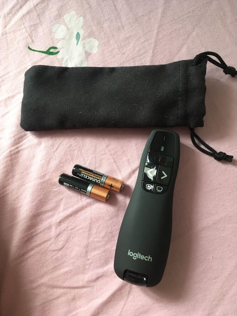 Logitech R400 PowerPoint Clicker and Laser Pointer, Computers & Tech ...