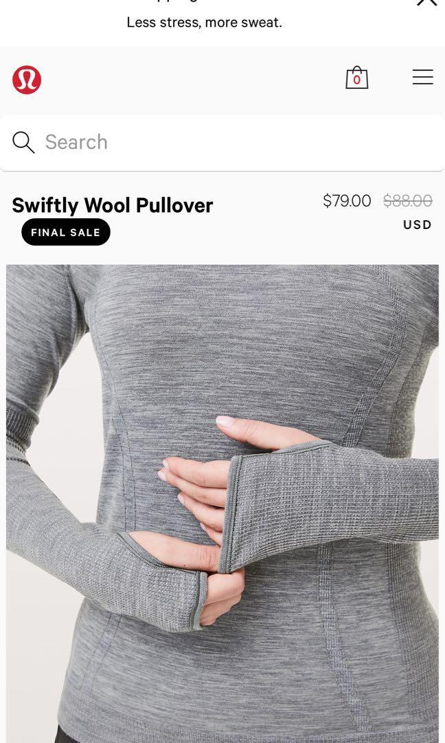 Lululemon swiftly wool pullover cheap
