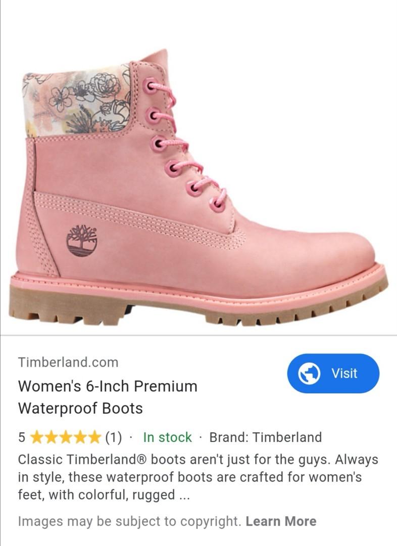 timberland boots pink womens