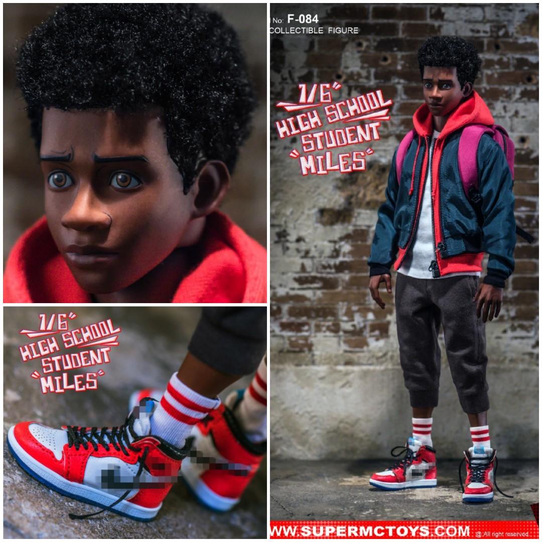Po 1 6 Miles Morales By Supermc Toys F084 High School Student Miles Spider Man Into The Spider Verse Toys Games Bricks Figurines On Carousell