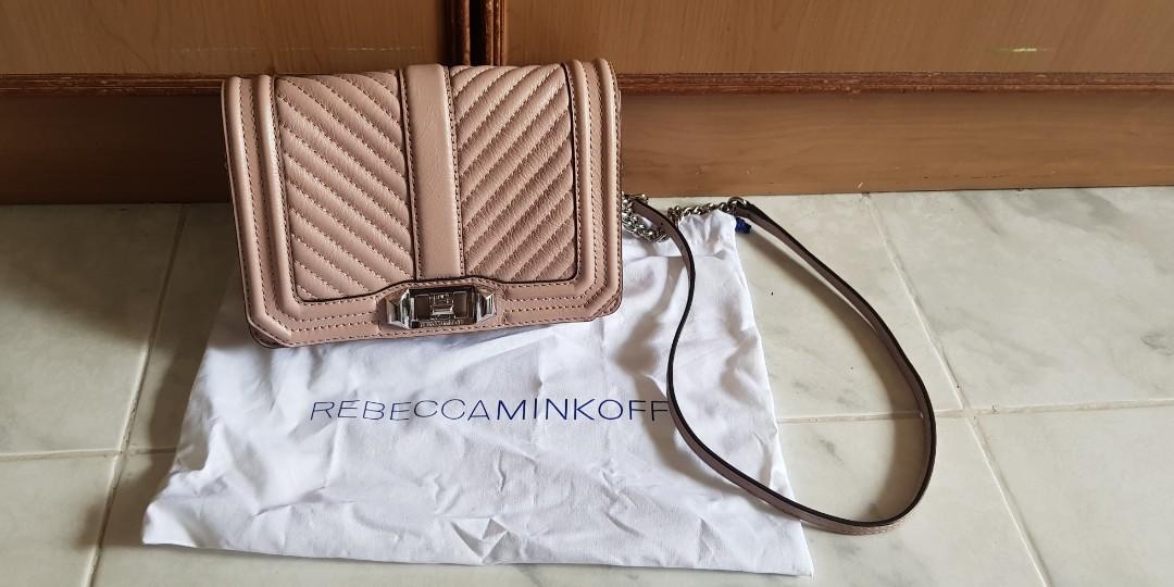 Chevron quilted small love crossbody shop