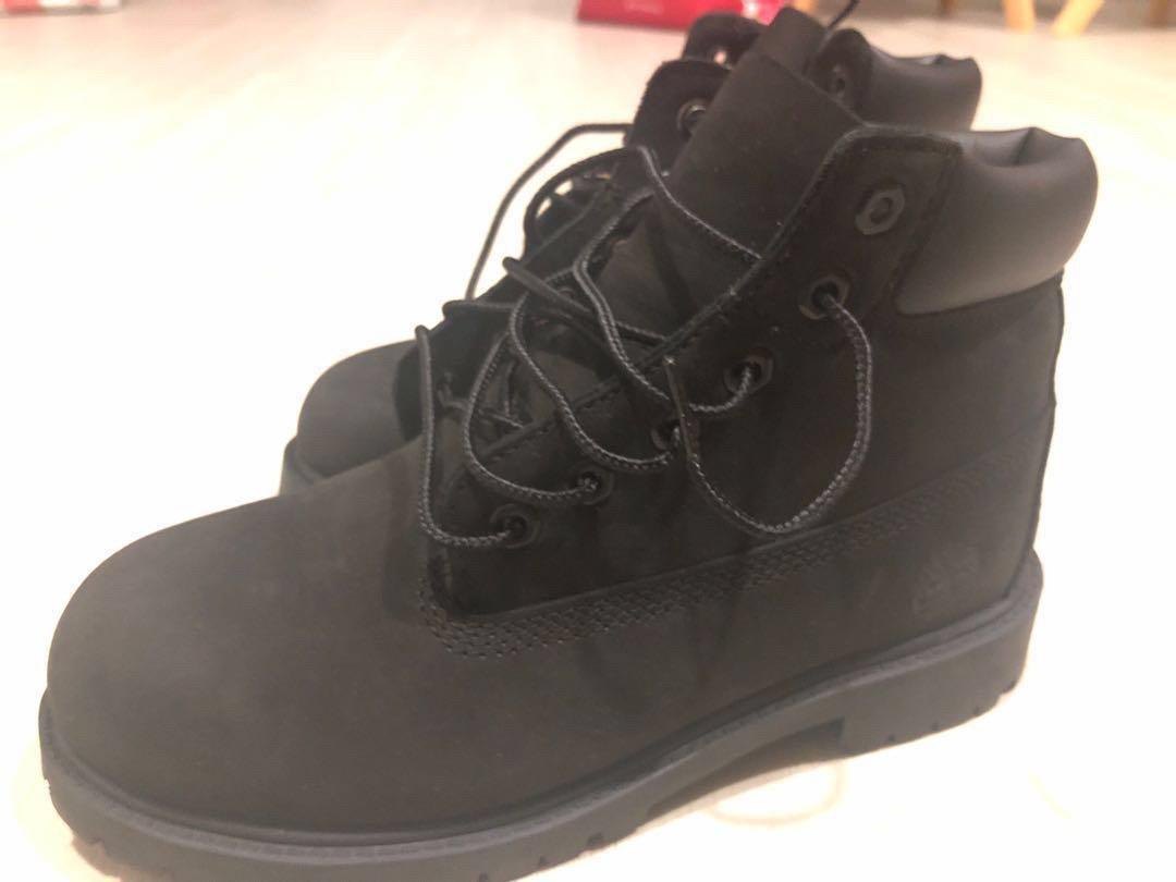 timberland matte black boots