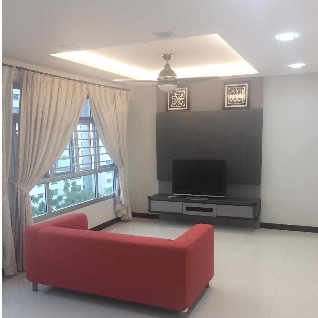 Yishun Beautiful Renovated House For Rent 3 Bedroom 1 Hall No