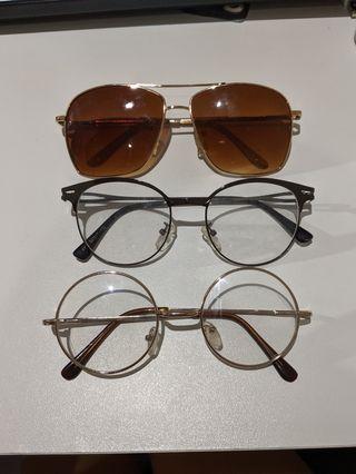 Sunglasses & fake glasses