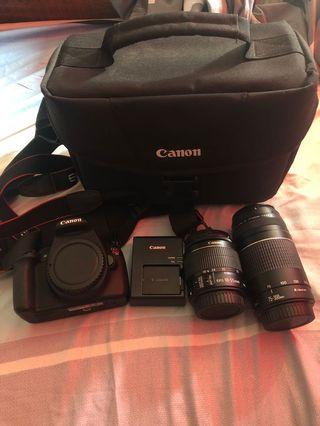 Canon DSLR 1200D with two lens
