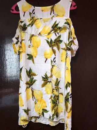 Lemon Patterned Dress