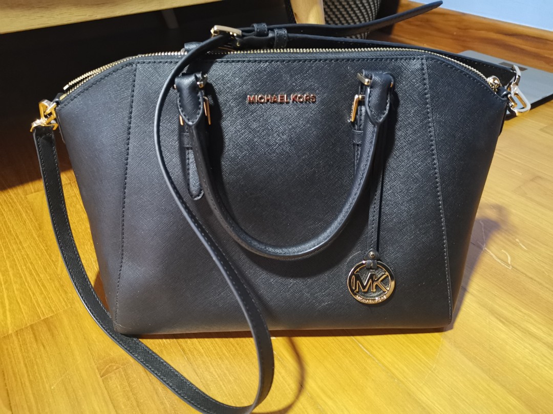 michael kors ciara large top zip satchel
